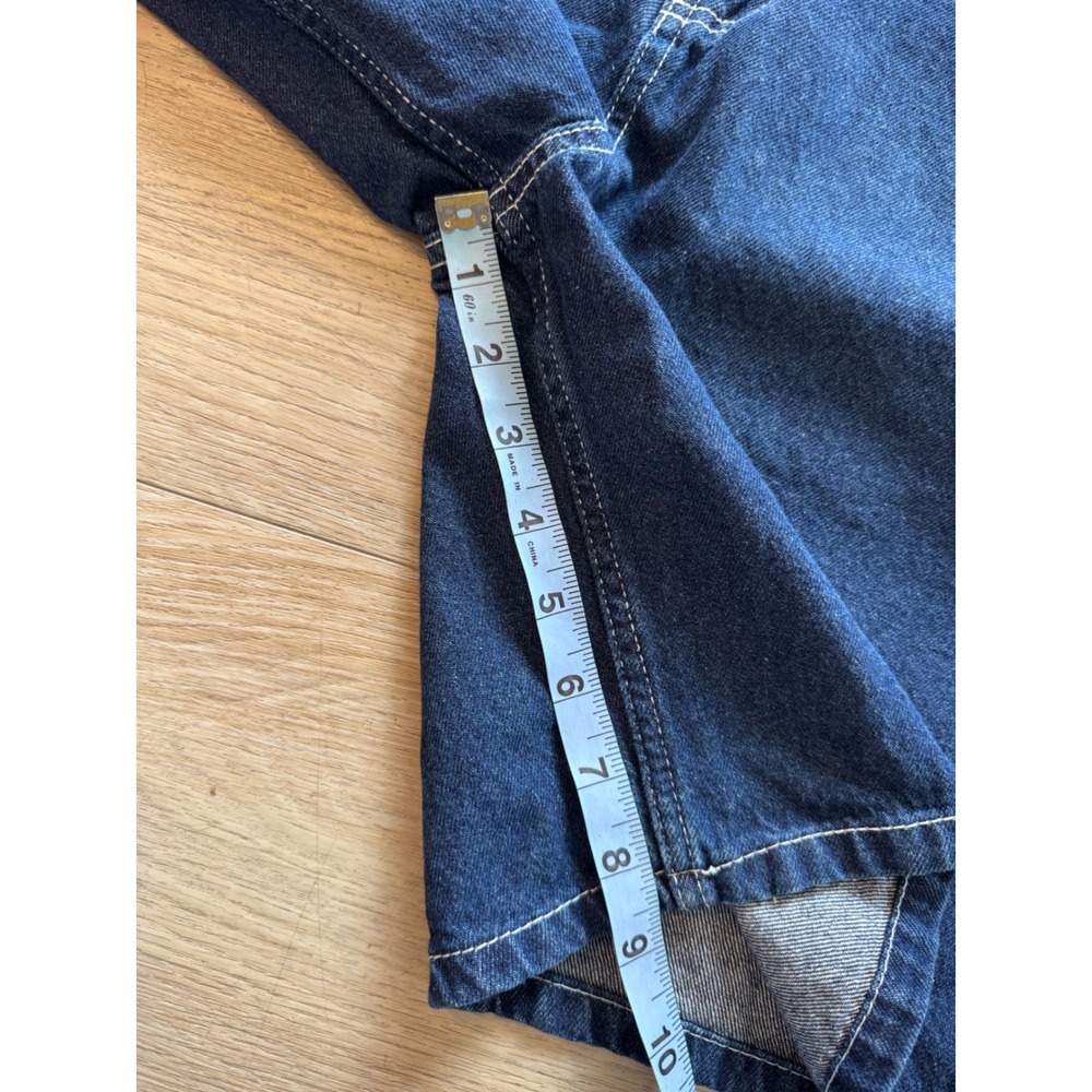 Vans Groundwork Long Denim Shorts Jorts Dark Wash Carpenter Skate Size 26 - Picture 10 of 10